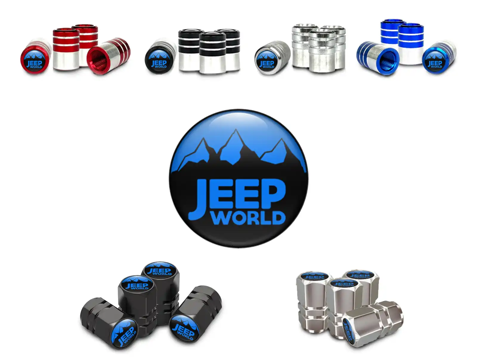Jeep Copri valvole Bici Lega Limitata